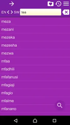 EN-SW Dictionary android App screenshot 6
