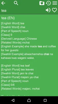 EN-SW Dictionary android App screenshot 8